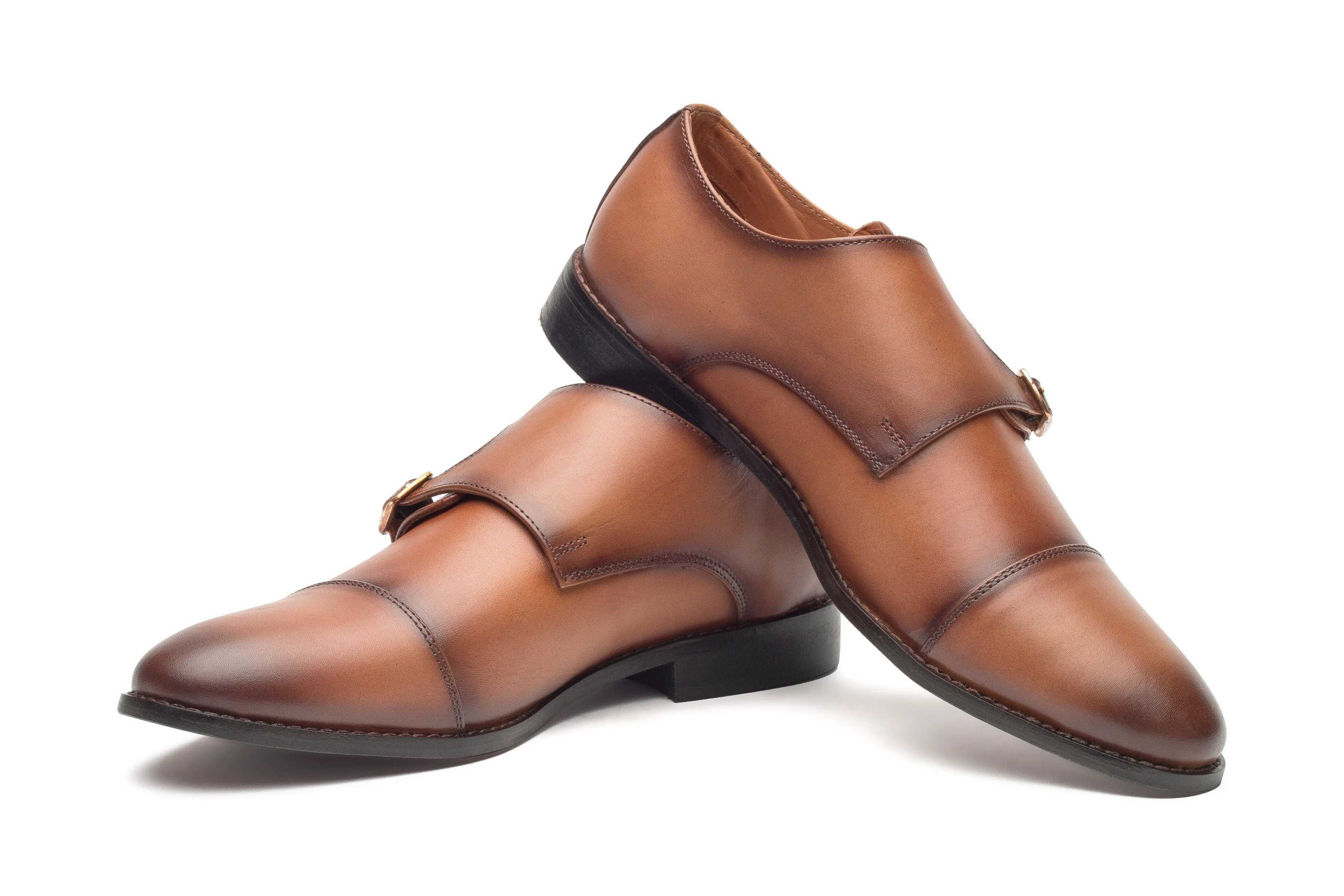 Baldwin Monk Straps - Tan