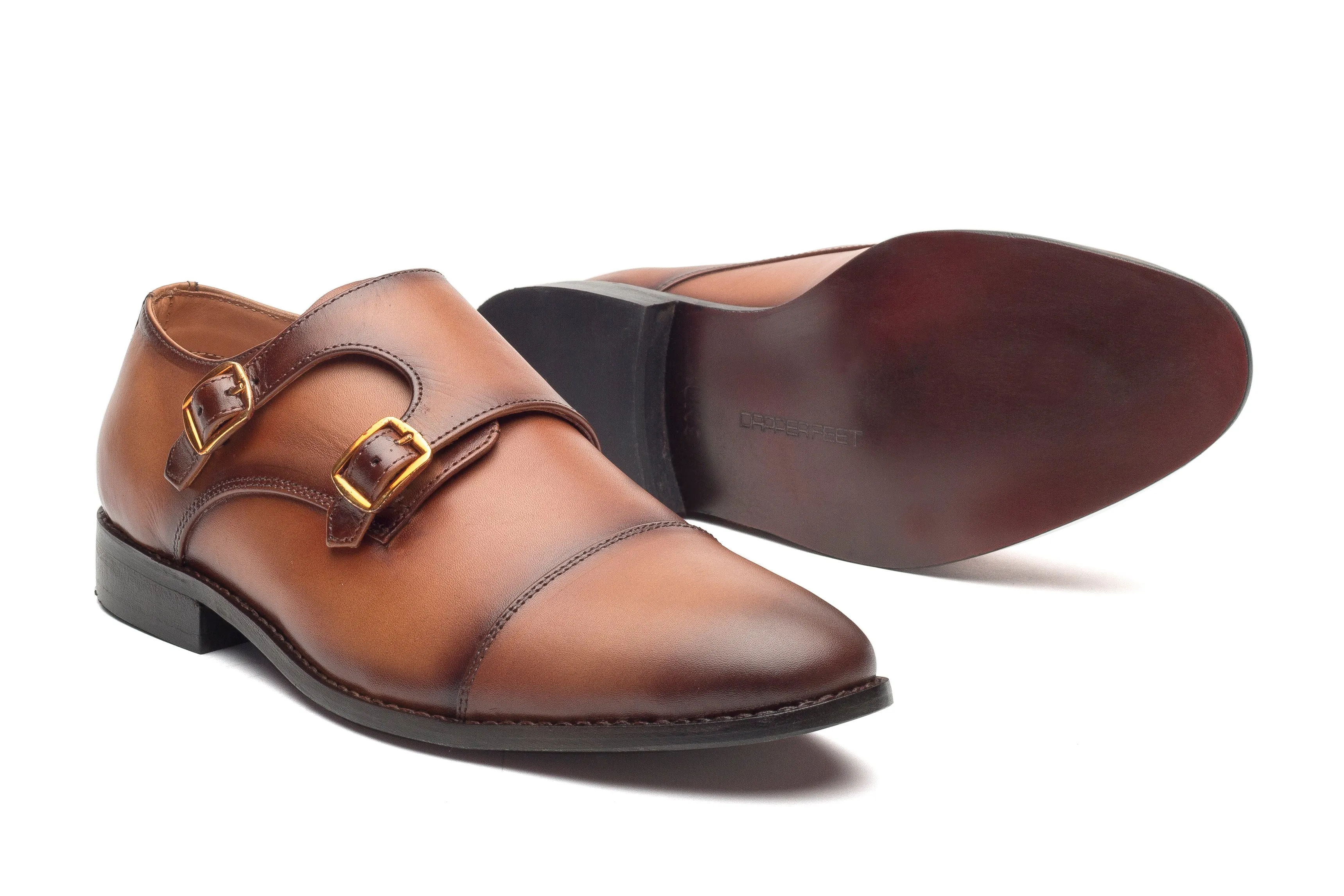 Baldwin Monk Straps - Tan