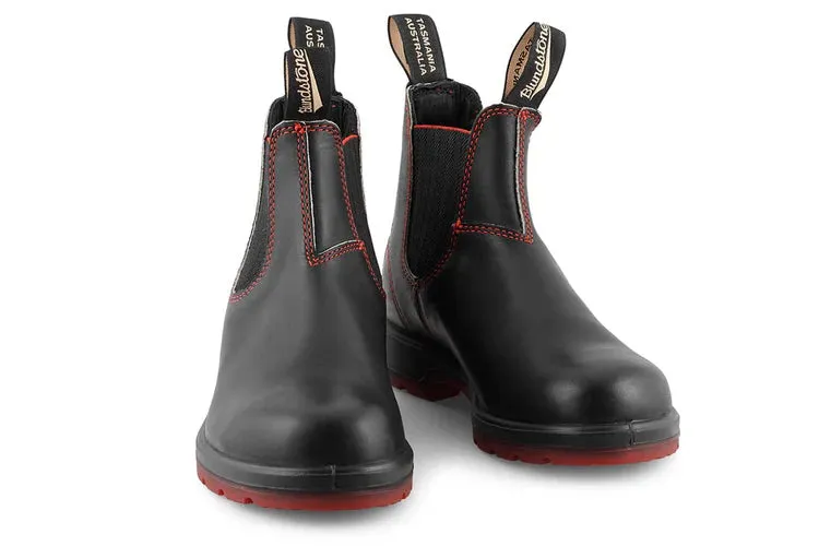 Blundstone Unisex 2342 Leather Chelsea Boots Black Red Black