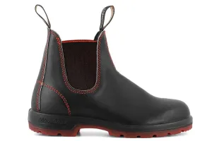 Blundstone Unisex 2342 Leather Chelsea Boots Black Red Black