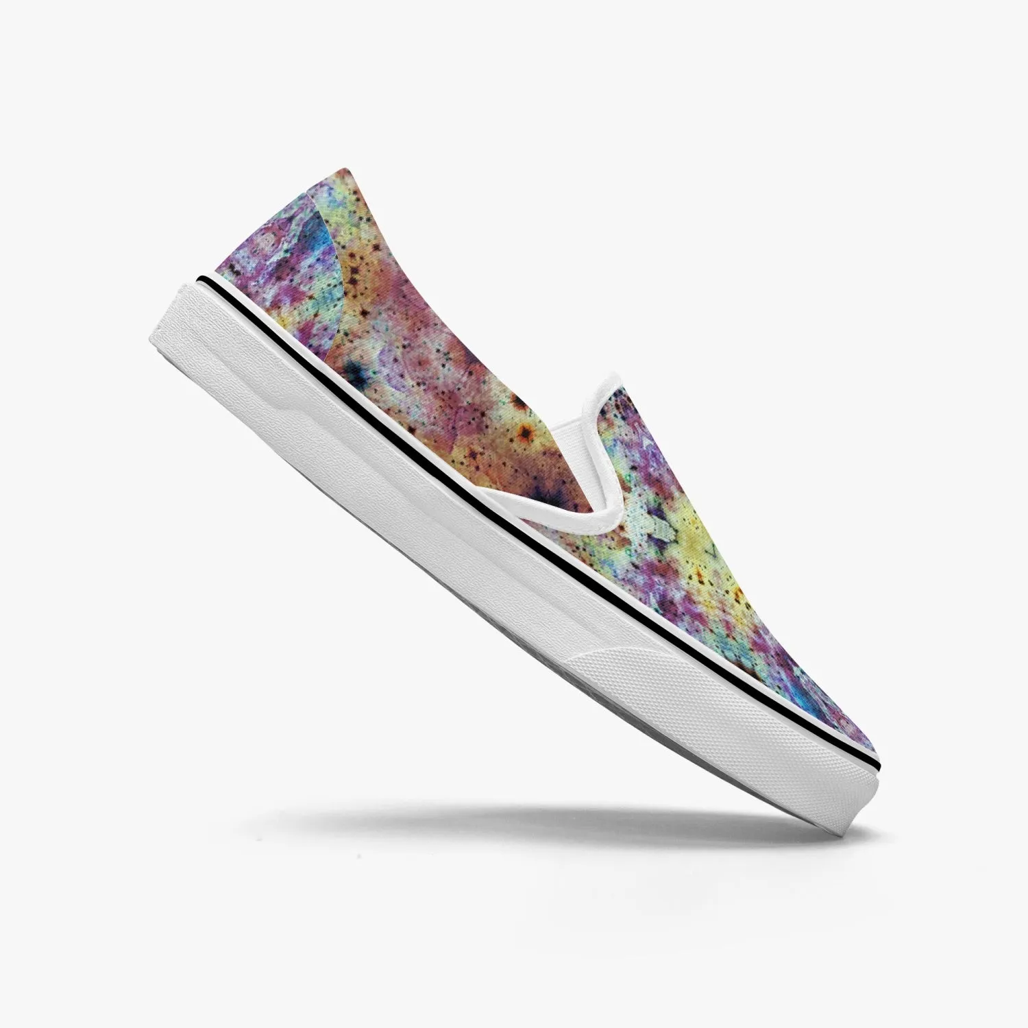 Conscious Split-Style Psychedelic Slip-On Shoes
