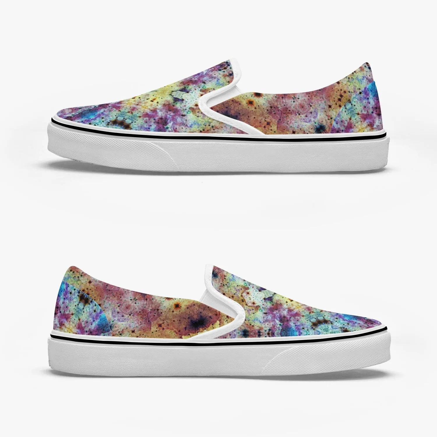 Conscious Split-Style Psychedelic Slip-On Shoes