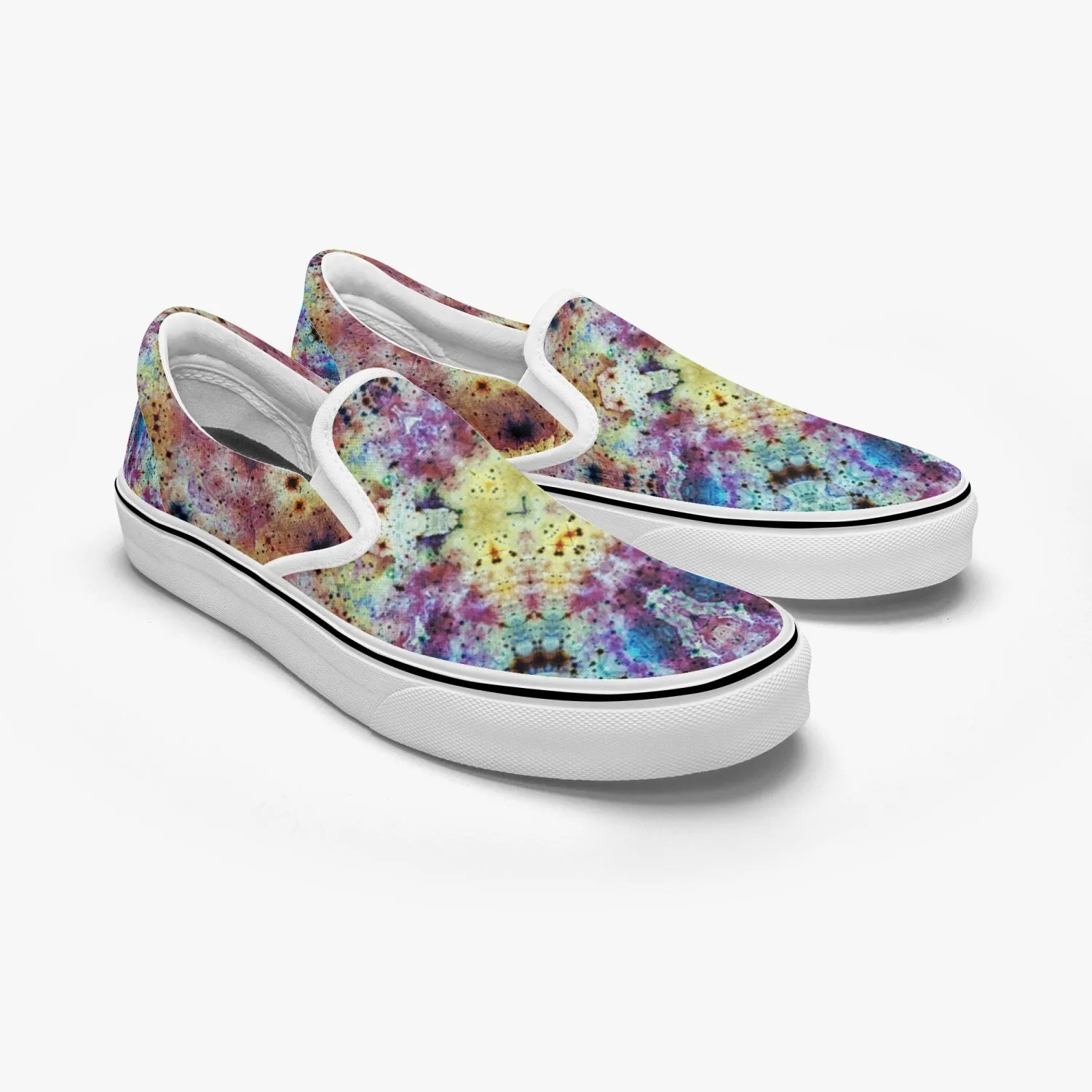 Conscious Split-Style Psychedelic Slip-On Shoes