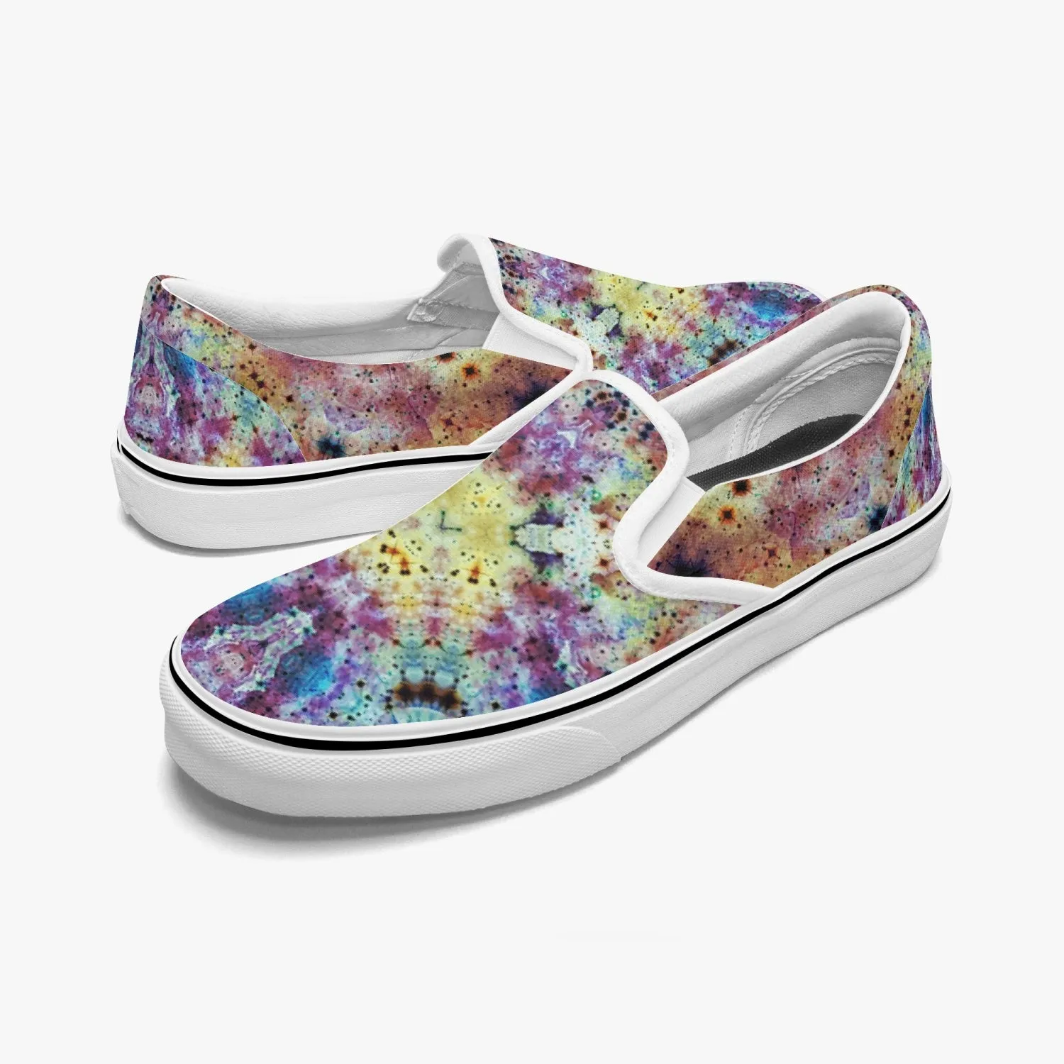 Conscious Split-Style Psychedelic Slip-On Shoes