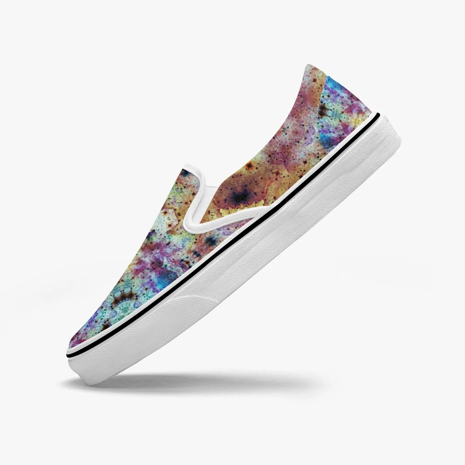 Conscious Split-Style Psychedelic Slip-On Shoes