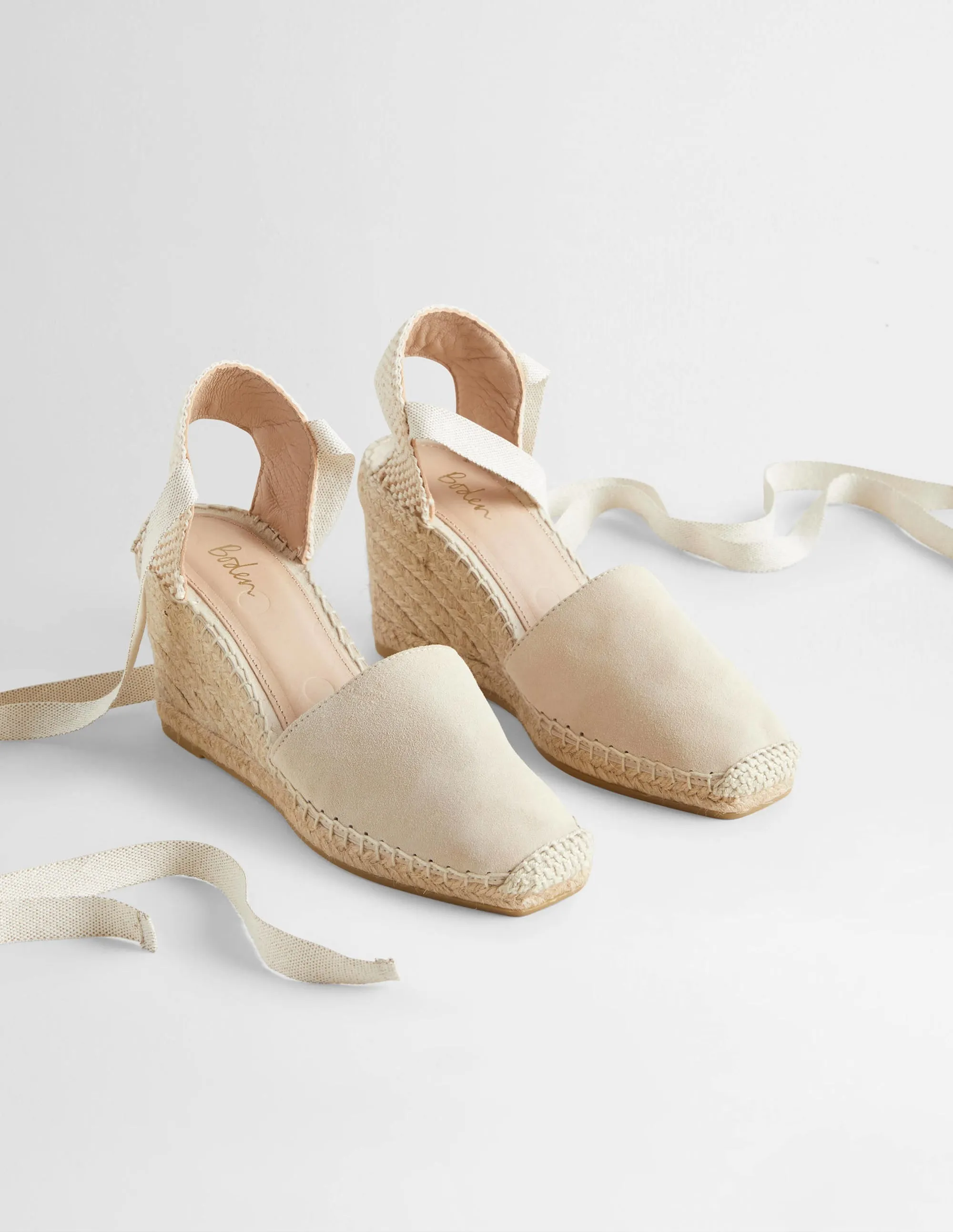 Esme Espadrille Wedges-Oatmeal