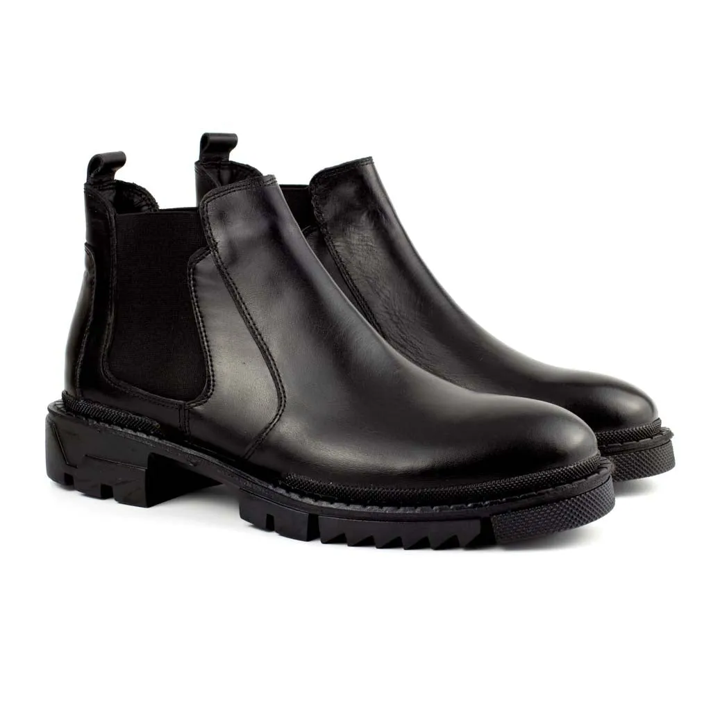 Gherardo Black Men's Genuine Leather Boots