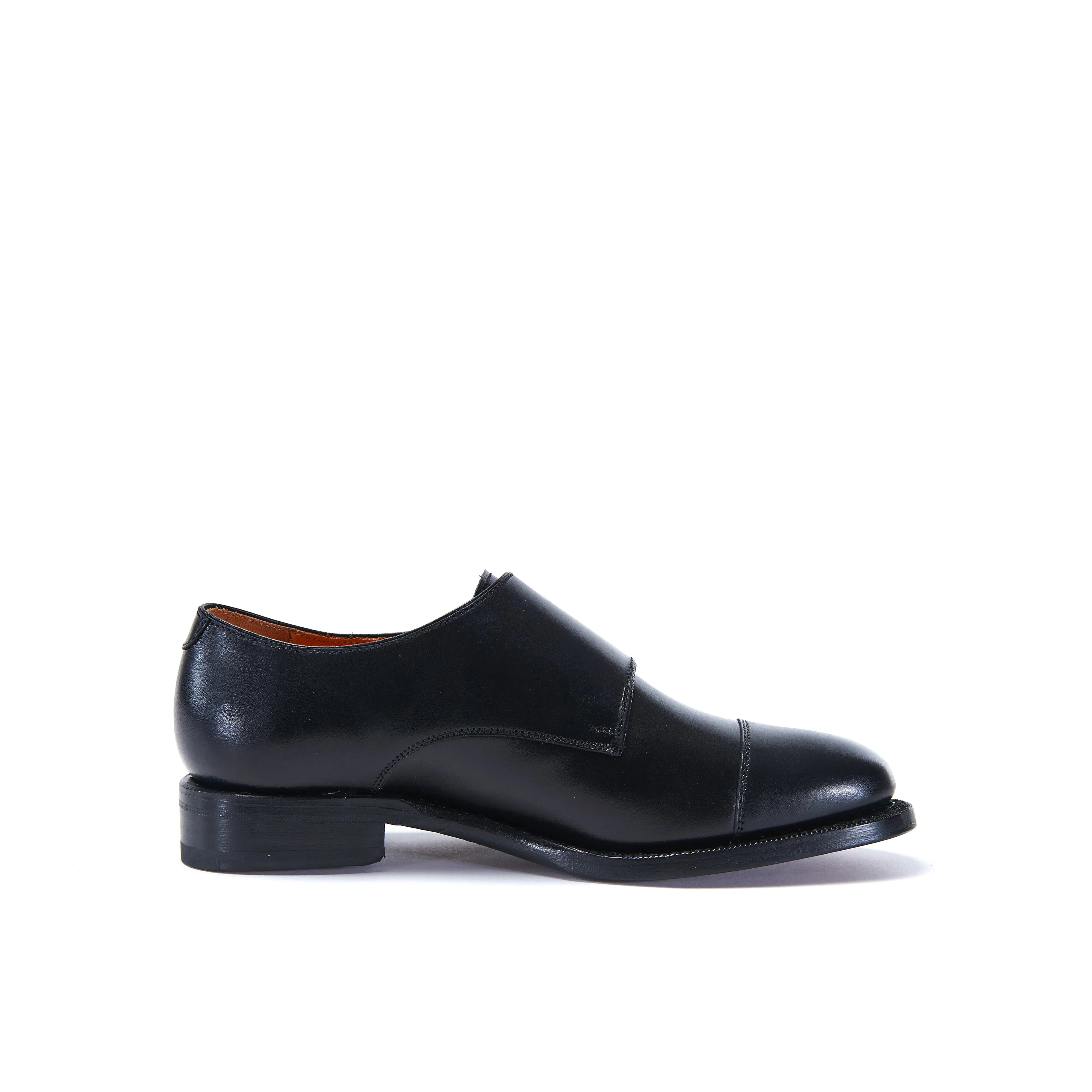 Goodyear straight cap monk strap black