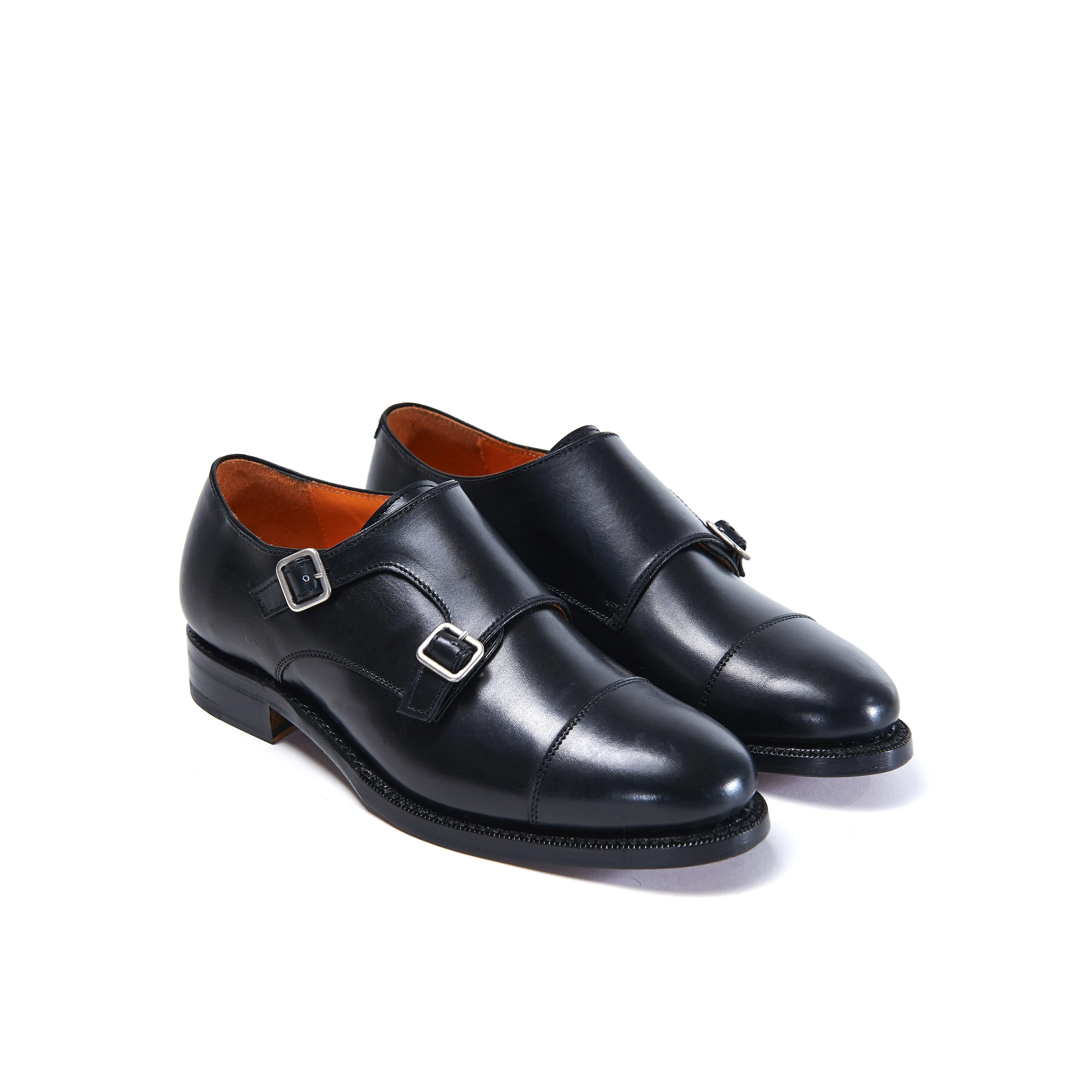 Goodyear straight cap monk strap black