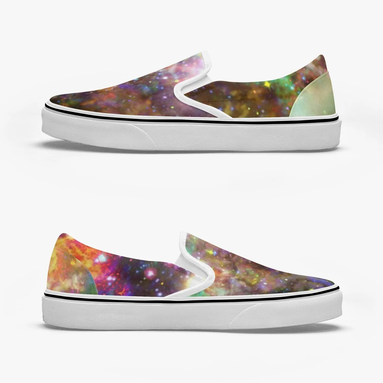 Ilstaag Split-Style Psychedelic Slip-On Shoes