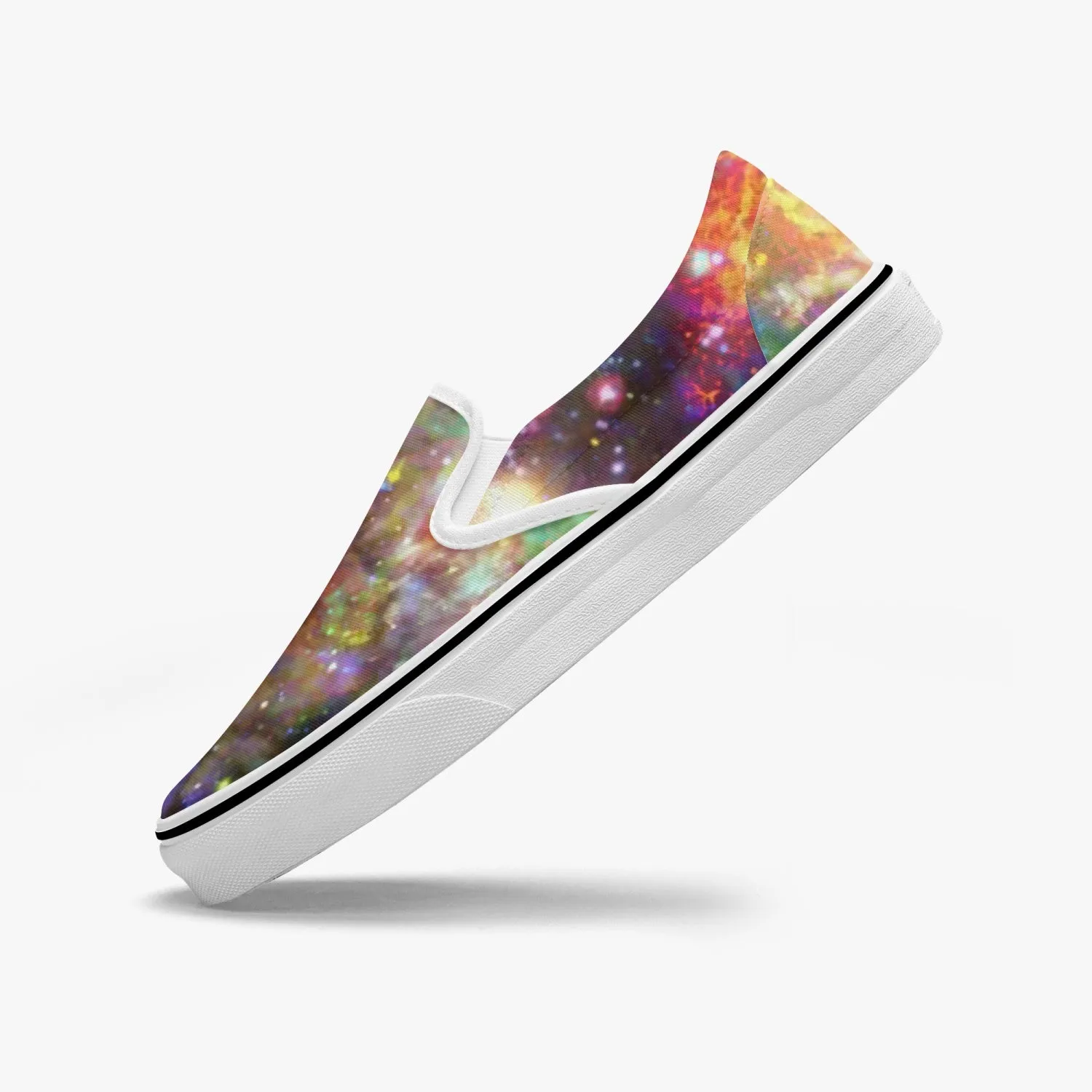 Ilstaag Split-Style Psychedelic Slip-On Shoes
