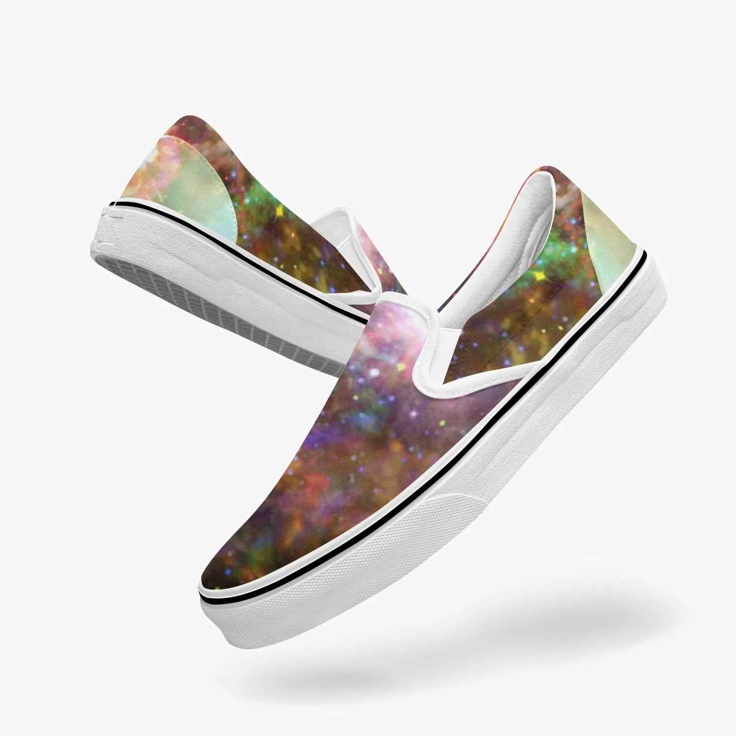 Ilstaag Split-Style Psychedelic Slip-On Shoes