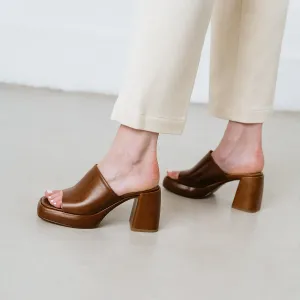 Jonak - Mules Debat Cuir  - Marron