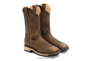 MEN'S WIDE SQUARE TOE RAGE HONEY LEATHER BOOT EVA DOUBLE DENSITY SOLE-82W9951
