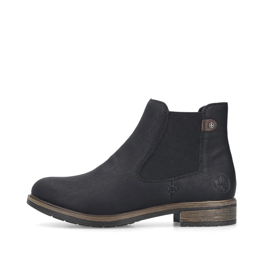 Rieker Ladies Elastic Sided Ankle Boot