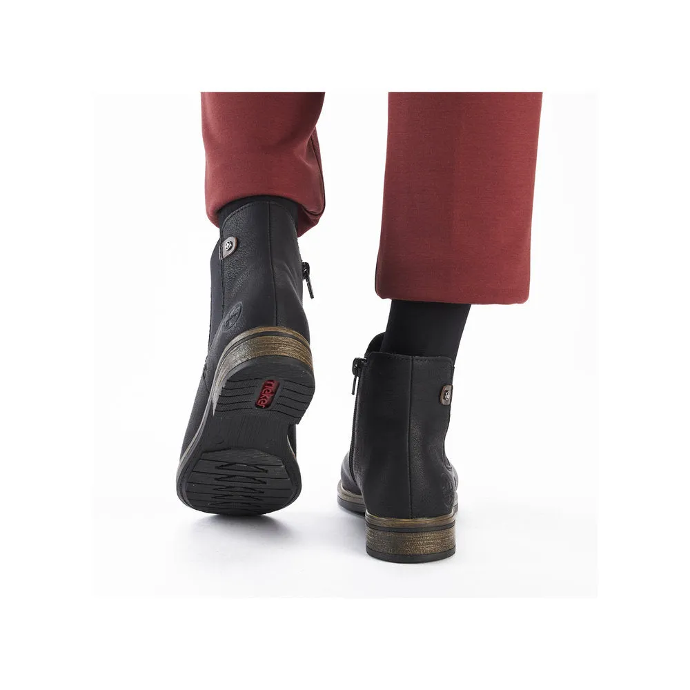 Rieker Ladies Elastic Sided Ankle Boot