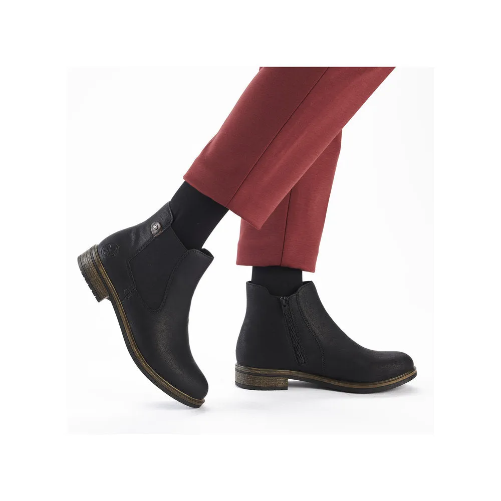 Rieker Ladies Elastic Sided Ankle Boot