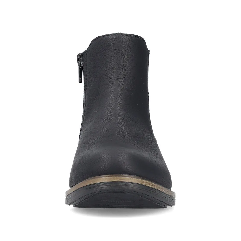 Rieker Ladies Elastic Sided Ankle Boot